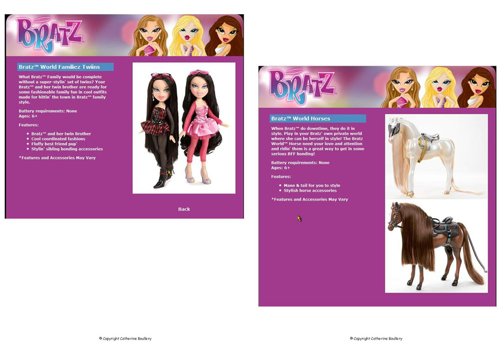 Bratz Catalogues